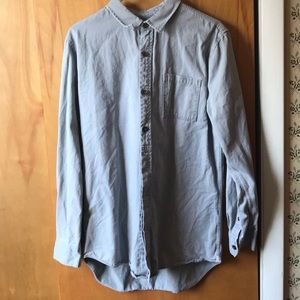 Men’s Grey Button Down
